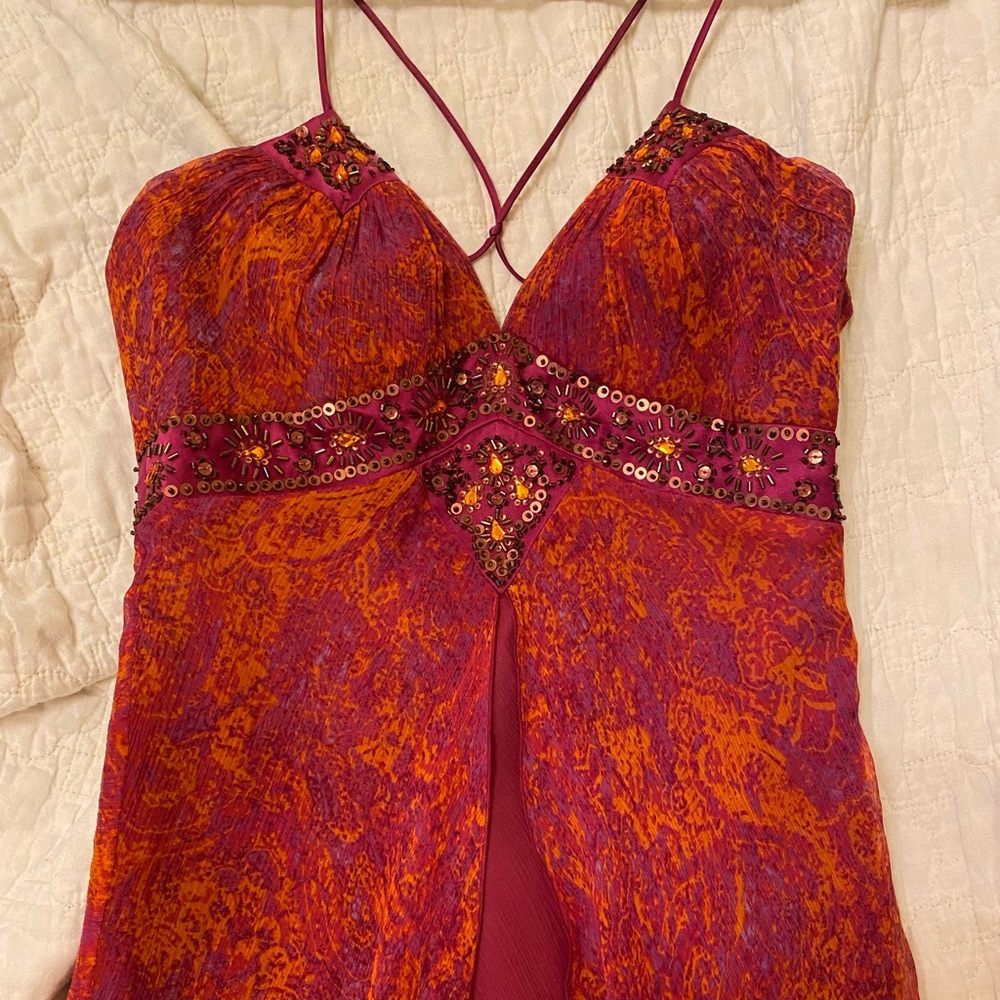 Silk dress by Shelli Segal, size 0